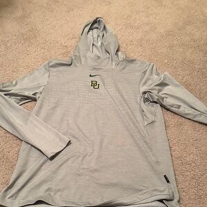 NWOT Nike Light Gray Hoodie Baylor